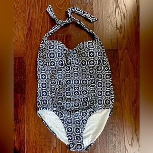 Blue and Navy Womens Bathing Suit. Size Large. Target.
